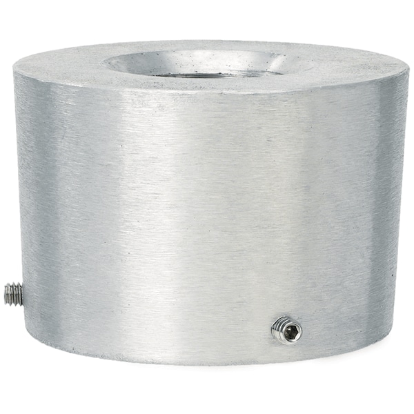 Global Flags Unlimited Cap Style Truck Adapter - 2.375" Black Powder Coat 207569 - main